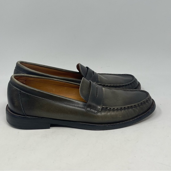 Allen Edmonds Dylan Penny Loafers Mens 8.5 D Burnished Green Leather Shoes main image 9